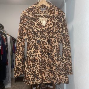 Leopard Winter Coat Size Large